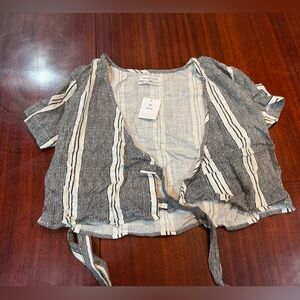 Urban Outfitters Monochrome Striped Top